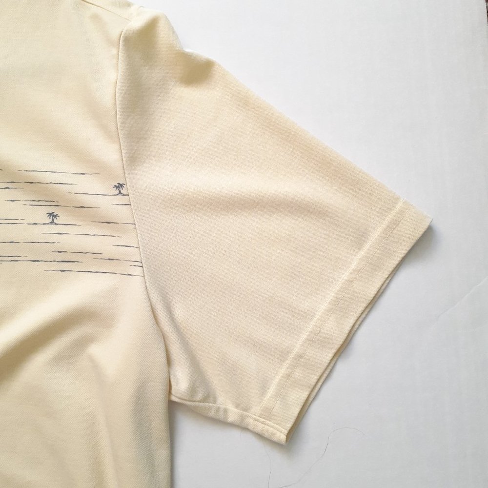 Travis Mathew Pit Boss Polo in Heather Pale Sunset Yellow Size XL - Picture 6 of 13